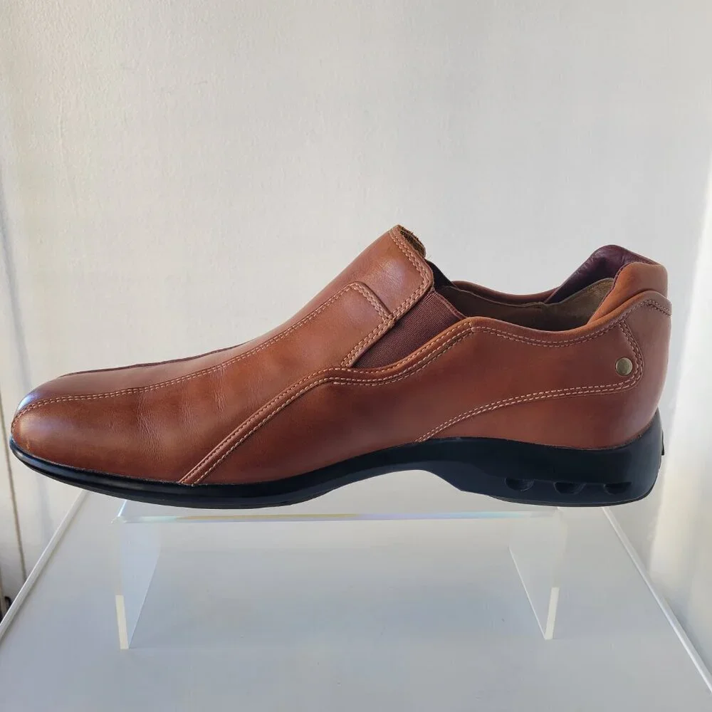 Men's Dress Casual Shoe Brown Cole Haan Bicycle Toe Loafer (Size: 11M)